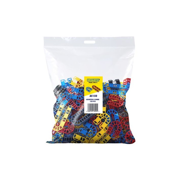Broadfix U Shims Mixed Thickness Bag Of 150