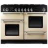 Rangemaster Kitchener Dual Fuel Range Cooker 110cm Cream with Chrome Trim - KCH110DFFCR C_HD