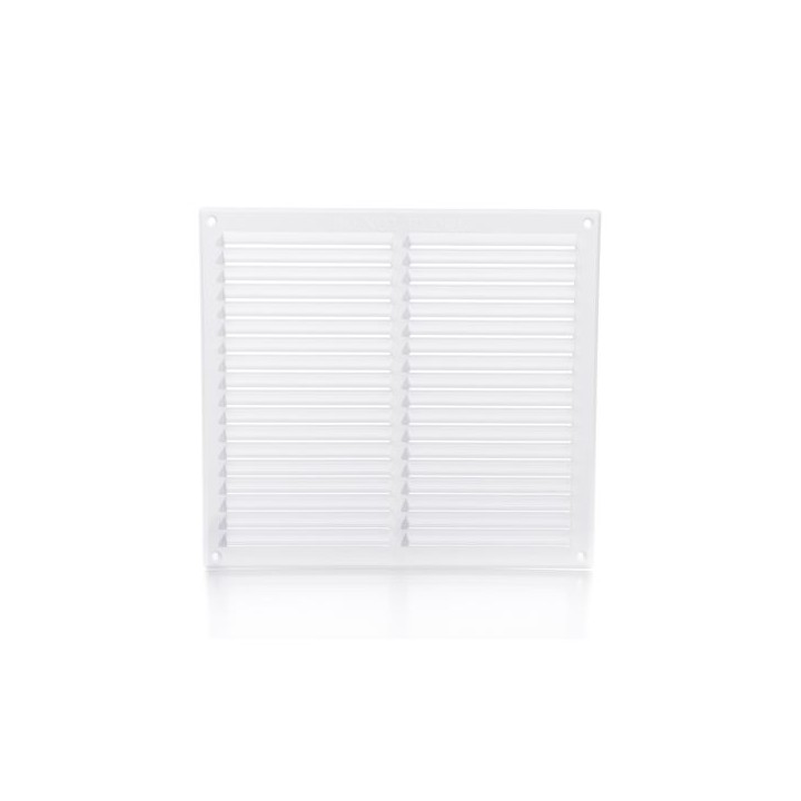 Rytons Building Products Ltd '9 x 9' Louvre Ventilator with Flyscreen - White