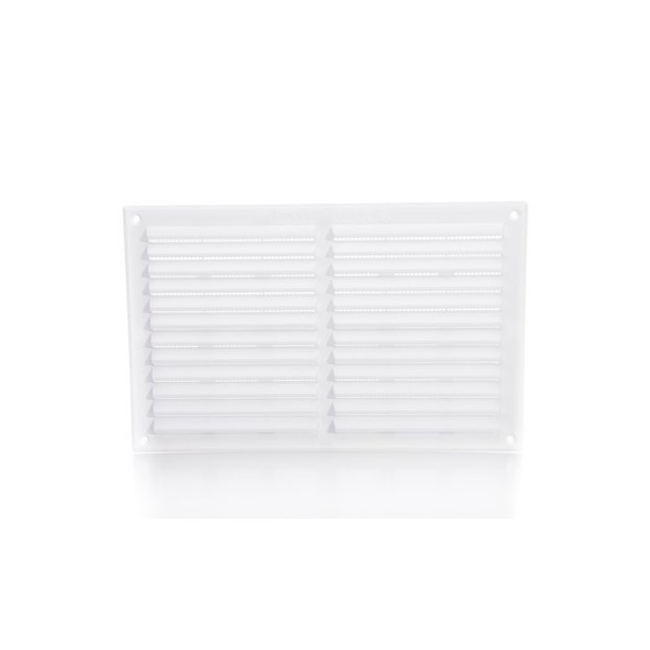 Rytons Building Products Ltd '9 x 6' Louvre Ventilator with Flyscreen - White