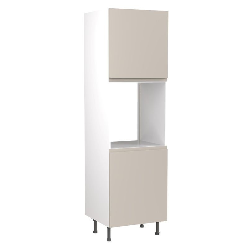 Flatpack Single Oven Tower J-pull Ultra Matt Light Grey Slab 600mm - FKKJ0731 Flatpack Single Oven Tower J-pull Ultra Matt Light Grey Slab 600mm - FKKJ0731
