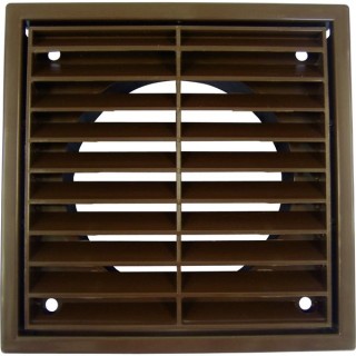 Bathrooms From TP R1152B Louvered Grille Fixed Brown 100mm