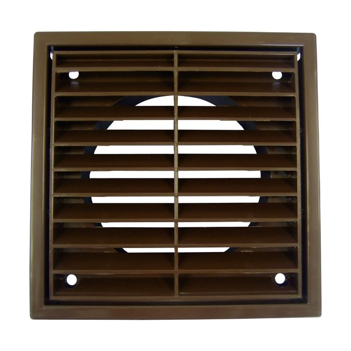 Bathrooms From TP R1152B Louvered Grille Fixed Brown 100mm