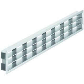 Ventilation Grille Matt Silver 458 x 65mm