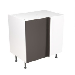 Flatpack Corner Base Unit Super Gloss Graphite 800mm - FKKF0437