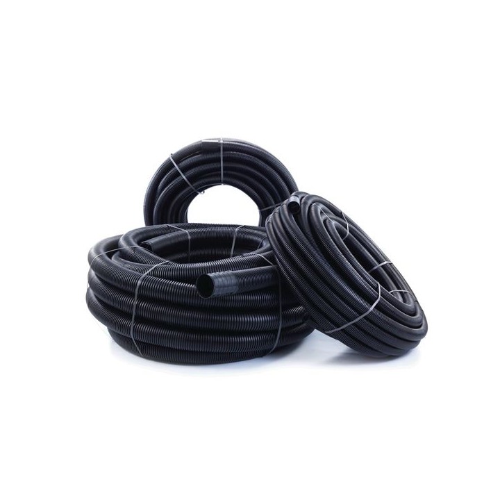 Polypipe Twinwall Black Cable Protection Ducting 40/63 50m Coil