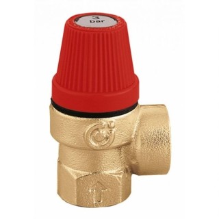 Caleffi Altecnic 311430 Female x Female Thread 3 Bar Safety Relief Valve 1/2 in