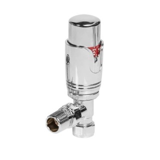 Towelrads Angled Thermostatic Radiator Valves Chrome 121005