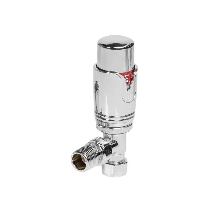 Towelrads Angled Thermostatic Radiator Valves Chrome 121005