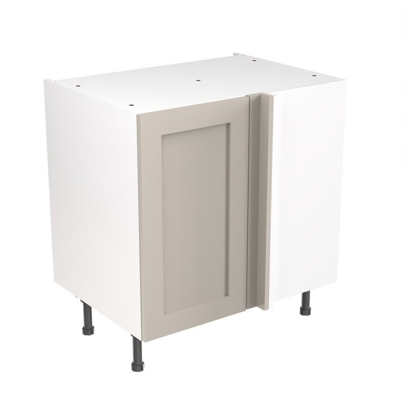 Flatpack Corner Base Unit Shaker Ultra Matt Light Grey 800mm - FKKH0737