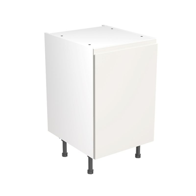 Flatpack Base Unit J-pull Ultra Matt White 500mm - FKKJ0503
