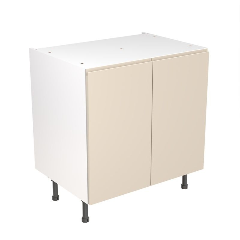 Flatpack Base Unit J-PULL Super Gloss Cashmere 800mm