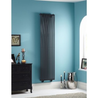 Oxfordshire Vertical Gun Metal Radiator 1800mm x 465mm