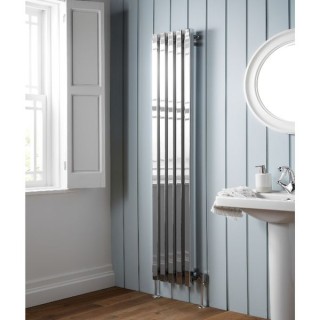 Soho Vertical Chrome Radiator 1800mm x 305mm