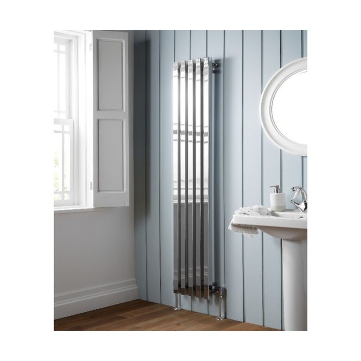 Soho Vertical Chrome Radiator 1800mm x 435mm