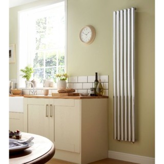 Dorney Vertical Chrome Radiator 1800mm x 472mm