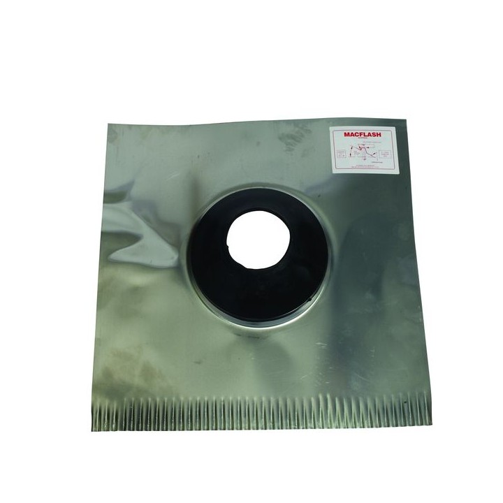 Aluminium Roof Flashing 18in x 18in Base x 4in Pipe RS1