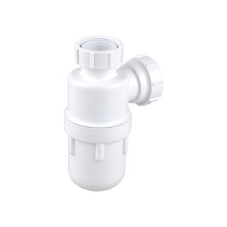 Wavin Osma Waste bottle trap 75mm seal 32mm white