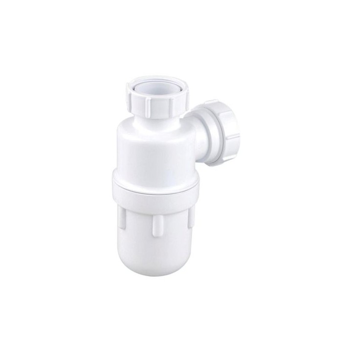 Wavin Osma Waste bottle trap 75mm seal 32mm white