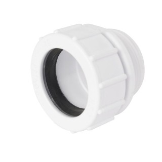 Osma waste running adaptor white 40mm
