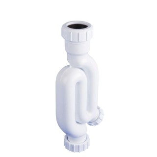 Wavin Osma Waste straight through trap 75mm seal 32mm white