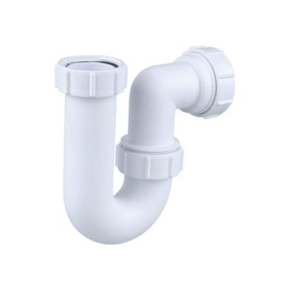 Wavin Osma Waste tubular P trap 75mm seal 40mm white