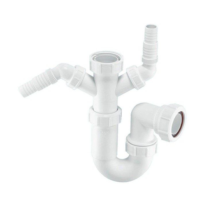 McAlpine WM11 Sink P Trap & 2 Nozzles 38mm