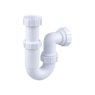 Wavin Osma Waste adjustable tubular P trap 75mm seal 32mm white