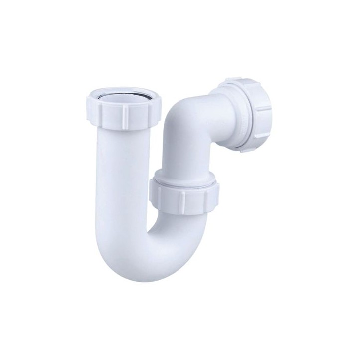 Wavin Osma Waste tubular P trap 75mm seal 32mm white