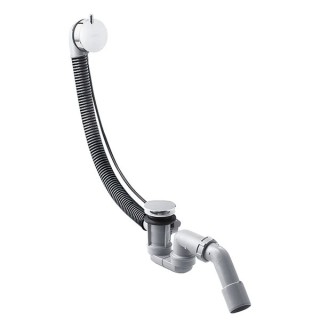 Hansgrohe Flexaplus S Complete set waste & overflow set for standard bathtubs- Chome - 58150000