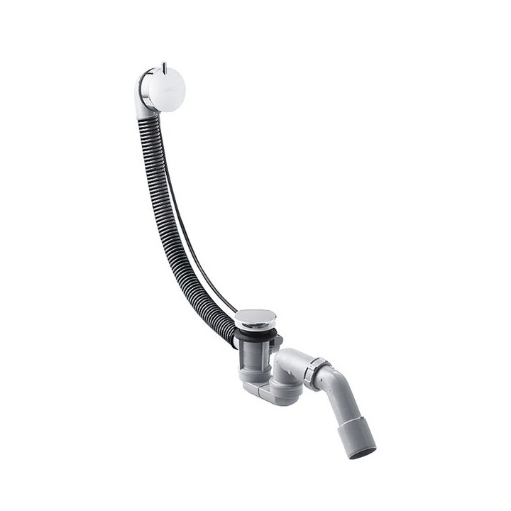 Hansgrohe Flexaplus S Complete set waste & overflow set for standard bathtubs- Chome - 58150000