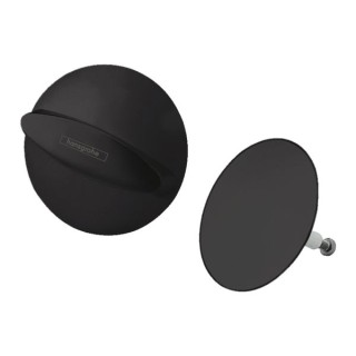 Hansgrohe Flexaplus Finish set waste & overflow set - Matt Black - 58185670