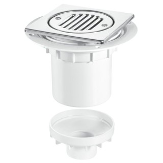 McAlpine TSG2T6SS Stainless Steel Square Shower Gully 110 x 130mm