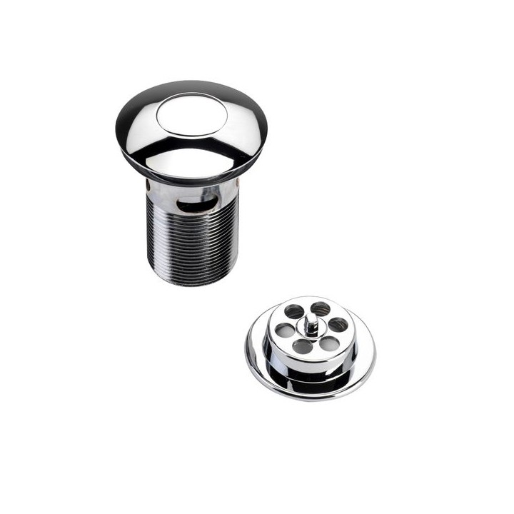 Bristan W BATH05 C Round Push Button Bath Waste Slotted C