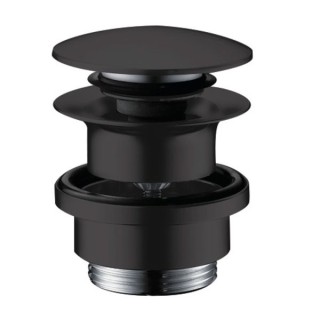 Hansgrohe Waste set brass push-open for basin & bidet mixers - Matt Black - 50100670