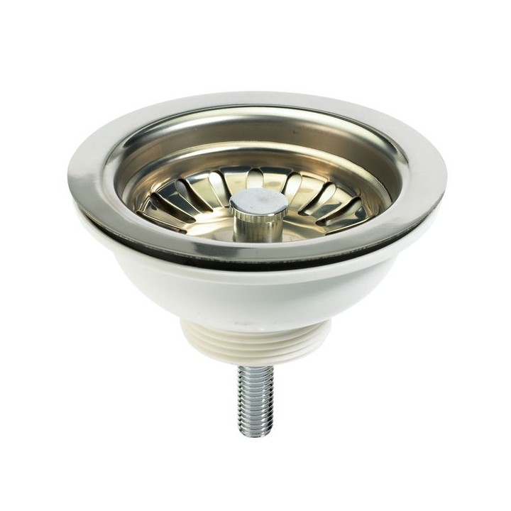 Peerless Waste Basket Strainer 3.5 Stainless Steel Without Overflow