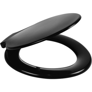 Cme Celmac Toilet Seat & Cover Black Calypso SCA21BL