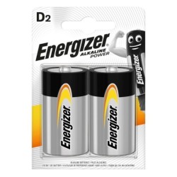 Energizer Alkaline Power D E95 BP Batteries 2 Pack