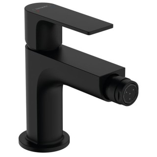 Hansgrohe Rebris E Single lever bidet mixer with pop-up waste set - Matt Black - 72211670
