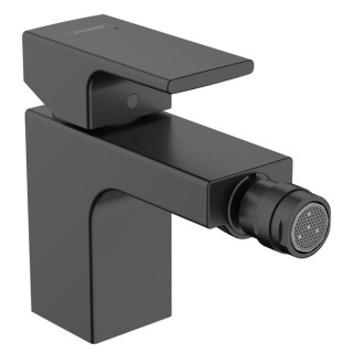 Hansgrohe Vernis Shape Single lever bidet mixer with pop-up waste set - Matt Black - 71211670