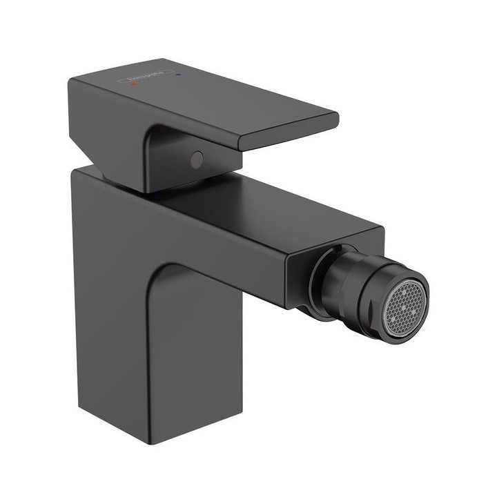Hansgrohe Vernis Shape Single lever bidet mixer with pop-up waste set - Matt Black - 71211670