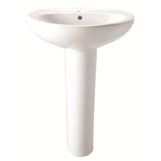 Own Brand Basin to Go 1 Tap Hole Basin and Pedestal