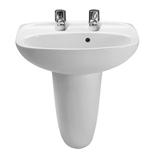 Roca Laura Cloak Basin 2TH 450mm White A325315000