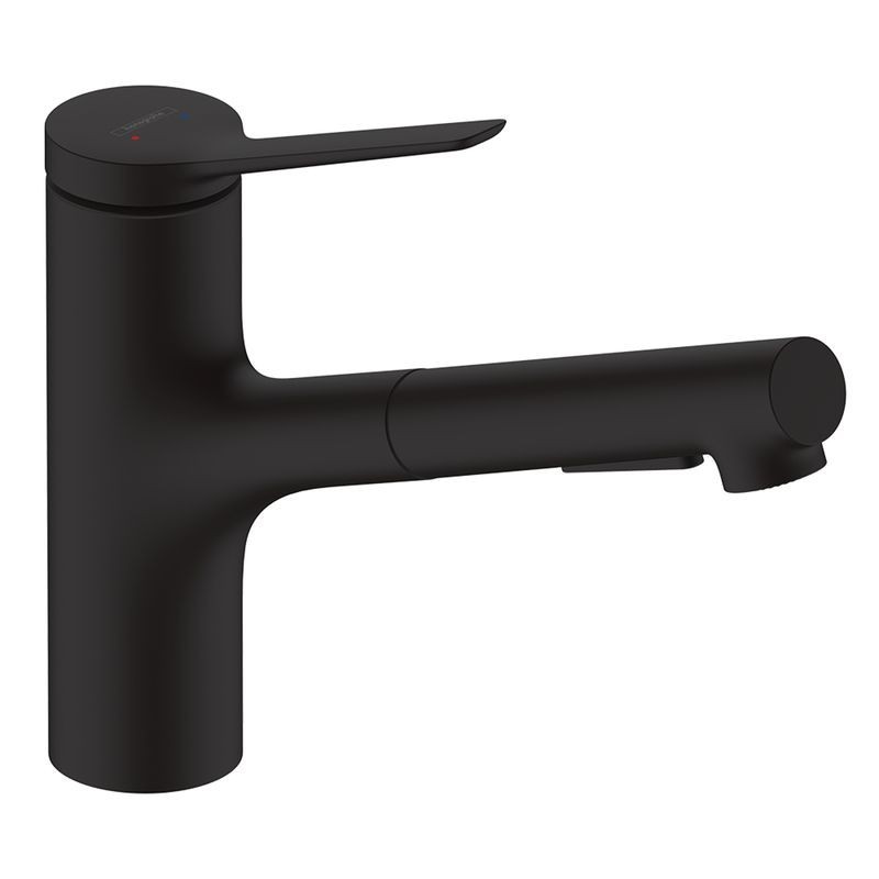 Hansgrohe Zesis M33 Single lever kitchen mixer 150 pull-out spray 2jet - Matt Black - 74800670