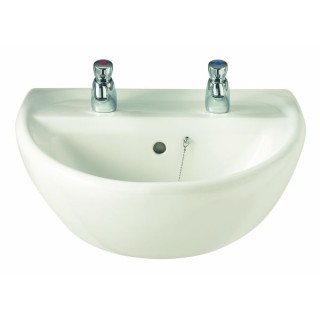 Twyford AV4321WH Avalon 1 Tap Hole Basin 600 x 500mm