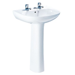 Roca Polo Basin 2 Tap Holes 560mm x 450mm (Basin Only) A32829D000