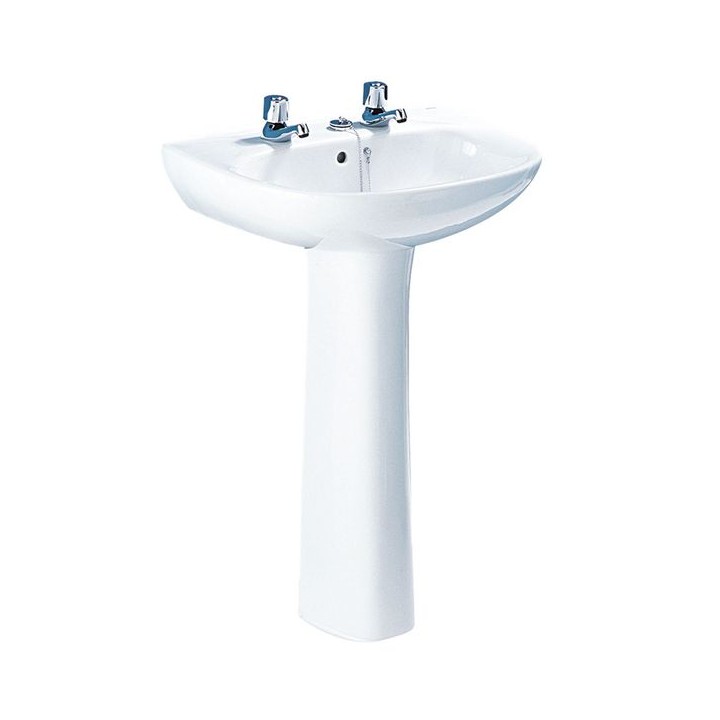 Roca Polo Basin 2 Tap Holes 560mm x 450mm (Basin Only) A32829D000