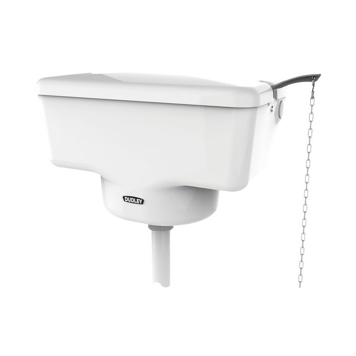 Dudley Tri-Well Turbo High Level Well Bottom Cistern White 313510