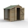 4LIFE Apex Shed 4 x 6 - Single Door - No Windows - with LEAN-TO Installation