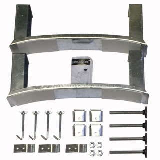 Twyford Steel Bath Legset & Wall Clips BG6041XX